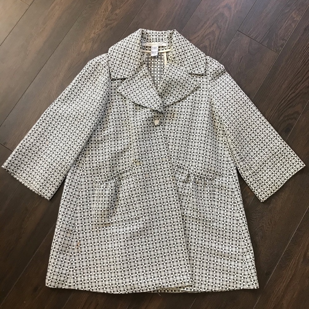DVF Diane von Furstenberg printed coat